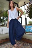 Tasha Damask Bloom Pant Navy